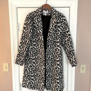 Rachel Zoe lined leopard coat